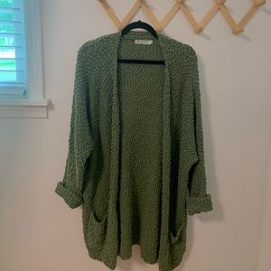 Green Cardigan
